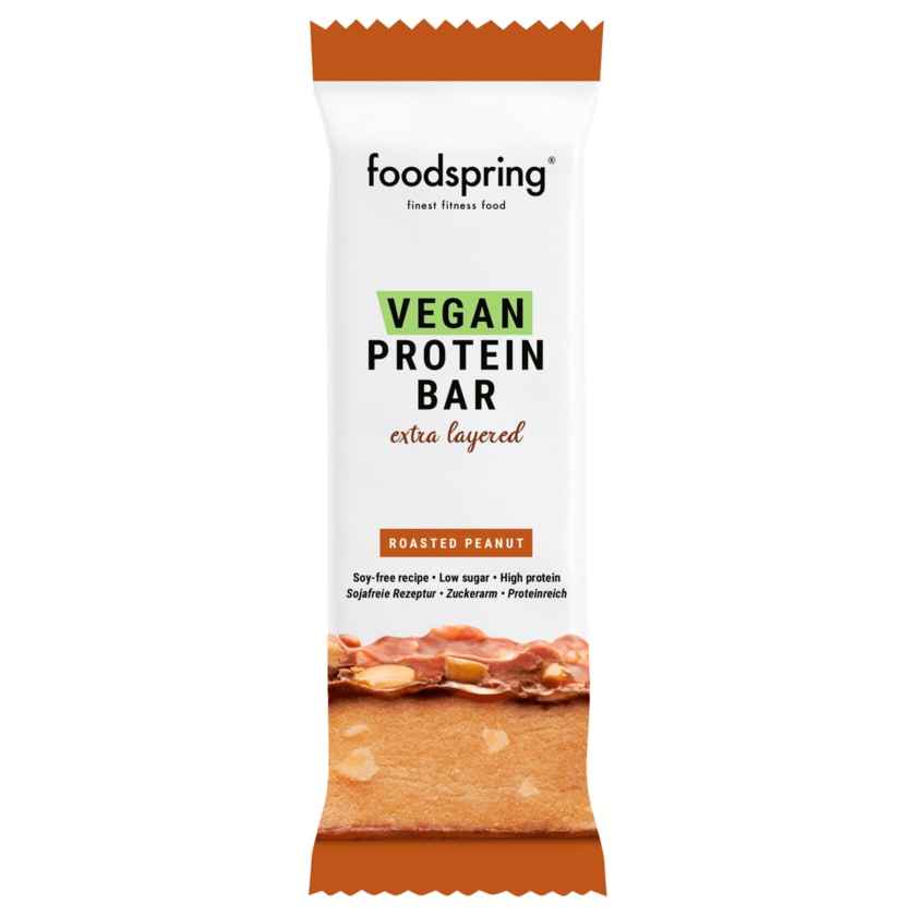 Foodspring Vegan Protein Bar Roasted Peanut 45g
